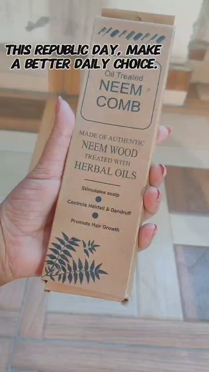 🌿 ECRAVE Wooden / Bamboo Comb